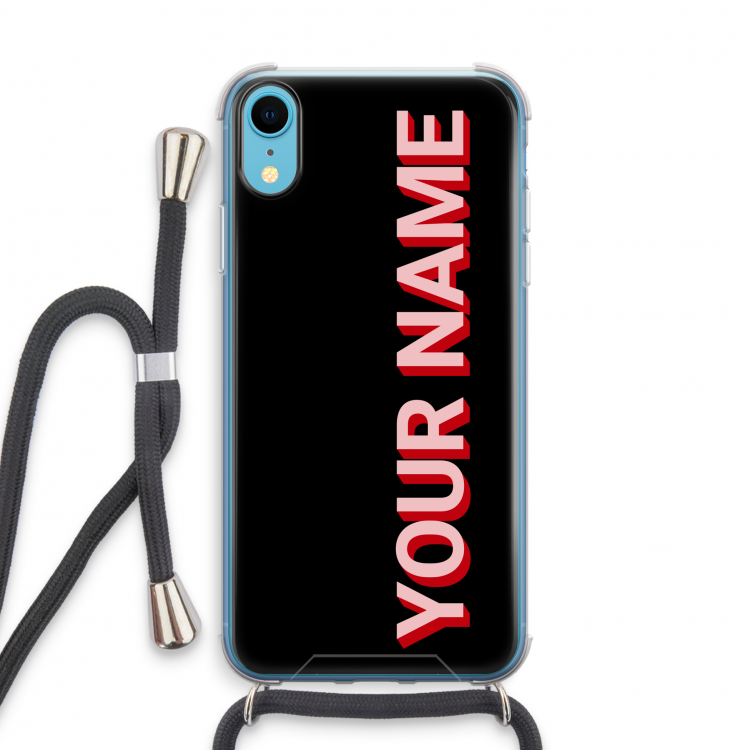 Namecase: iPhone XR Transparant Hoesje met koord