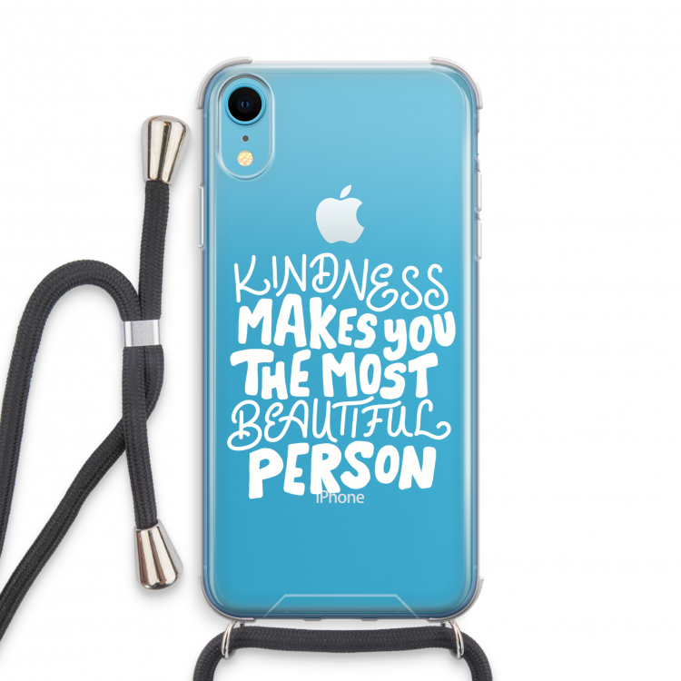 The prettiest: iPhone XR Transparant Hoesje met koord