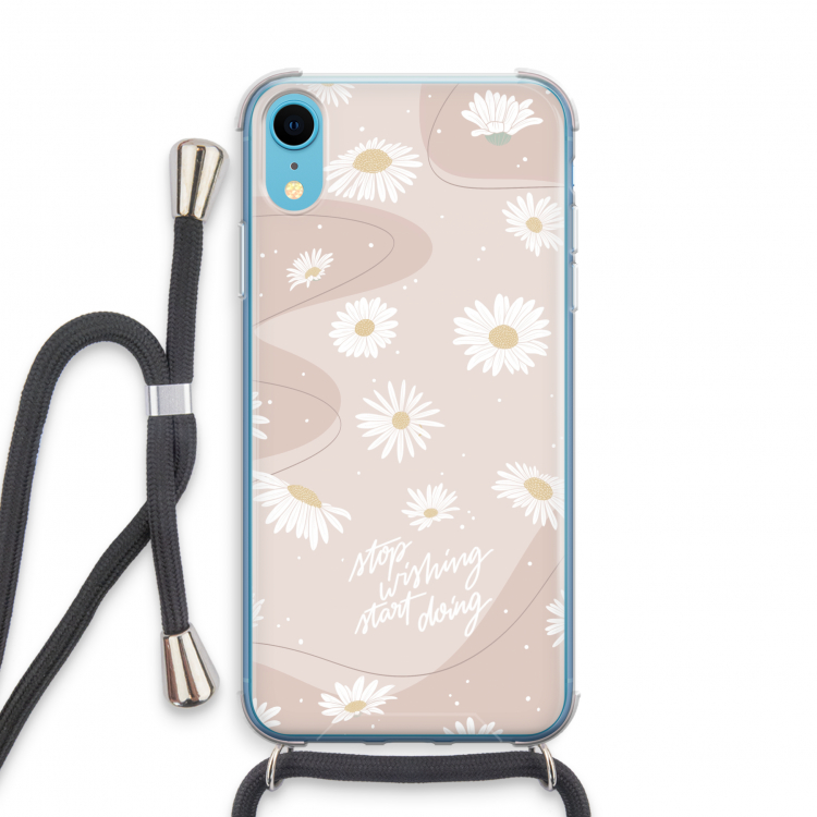 Daydreaming becomes reality: iPhone XR Transparant Hoesje met koord