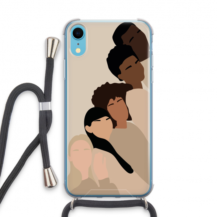 Sweet creatures: iPhone XR Transparant Hoesje met koord