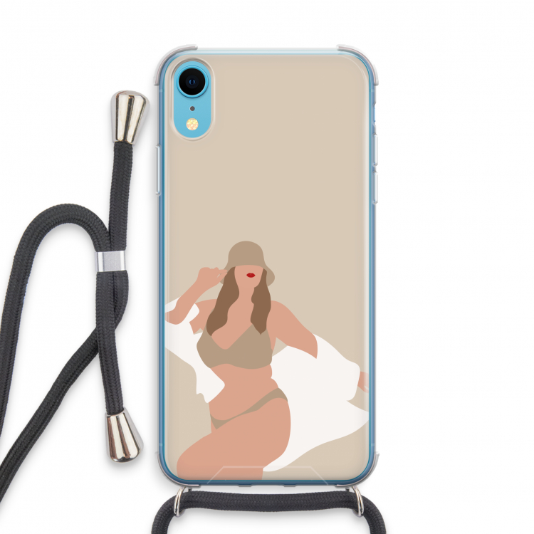 One of a kind: iPhone XR Transparant Hoesje met koord