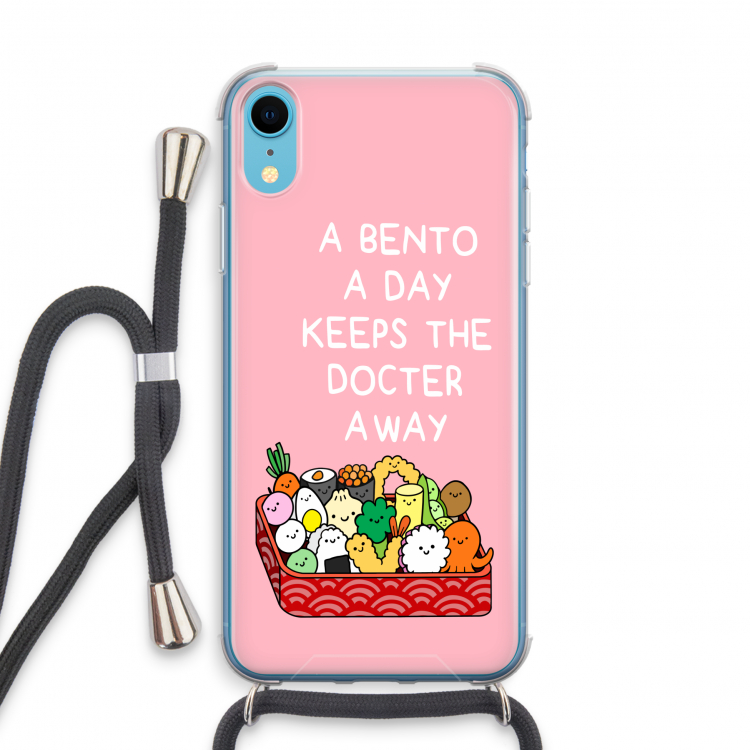 Bento a day: iPhone XR Transparant Hoesje met koord