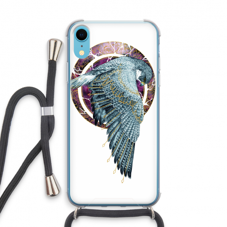 Golden Falcon: iPhone XR Transparant Hoesje met koord