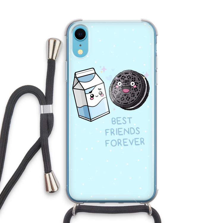 Best Friend Forever: iPhone XR Transparant Hoesje met koord