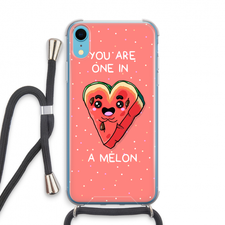 One In A Melon: iPhone XR Transparant Hoesje met koord