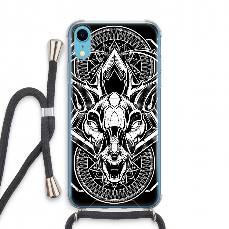 Oh Deer: iPhone XR Transparant Hoesje met koord