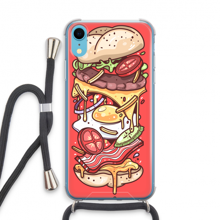 Diet Coke Please: iPhone XR Transparant Hoesje met koord