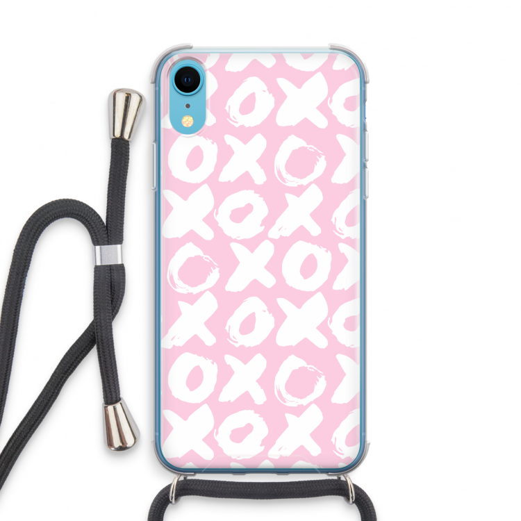 XOXO: iPhone XR Transparant Hoesje met koord