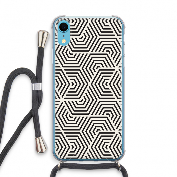 Magic pattern: iPhone XR Transparant Hoesje met koord