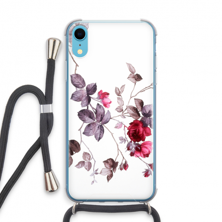 Mooie bloemen: iPhone XR Transparant Hoesje met koord