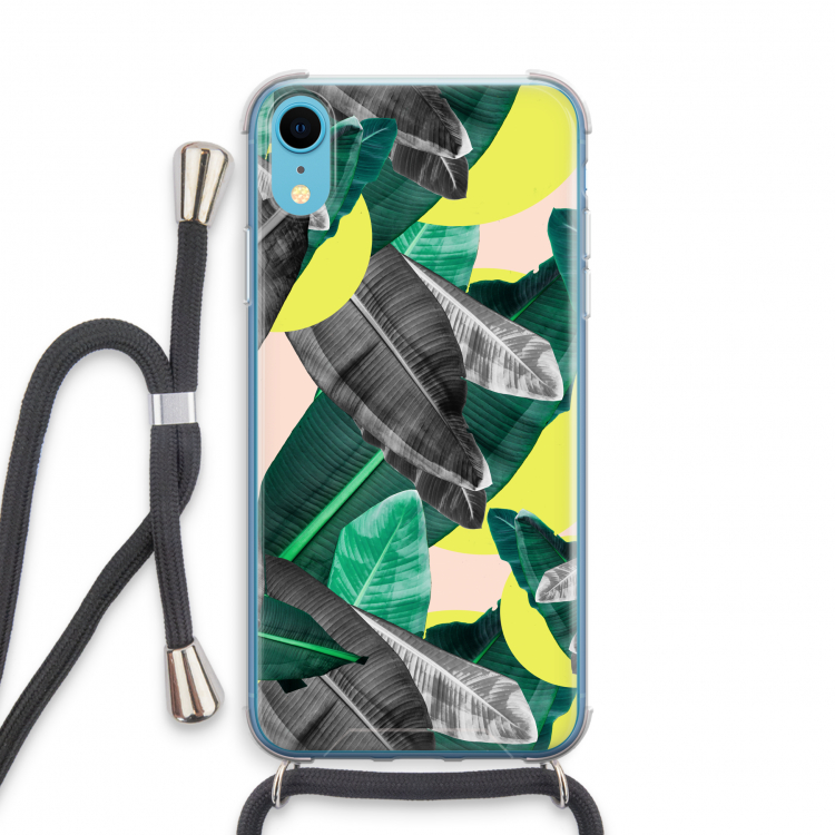 Fantasie jungle: iPhone XR Transparant Hoesje met koord