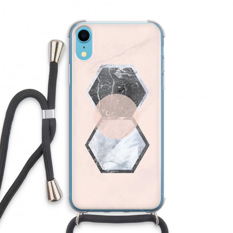 Creatieve toets: iPhone XR Transparant Hoesje met koord