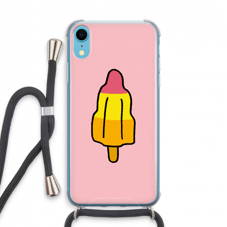 Raketijsje: iPhone XR Transparant Hoesje met koord