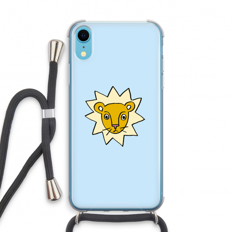 Kleine leeuw: iPhone XR Transparant Hoesje met koord