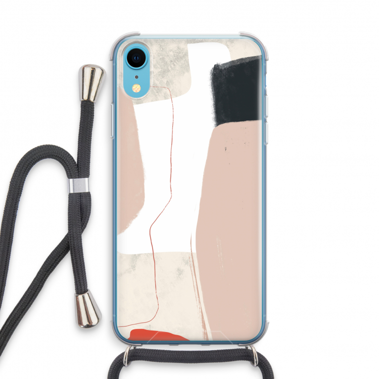 Lava: iPhone XR Transparant Hoesje met koord