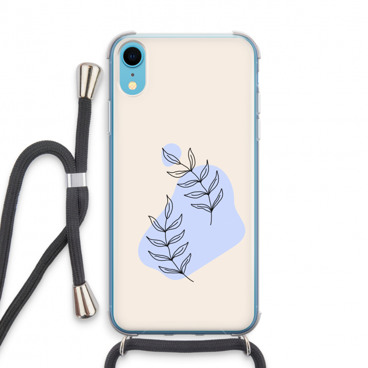 Leaf me if you can: iPhone XR Transparant Hoesje met koord