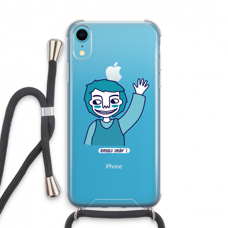 Zwaai: iPhone XR Transparant Hoesje met koord