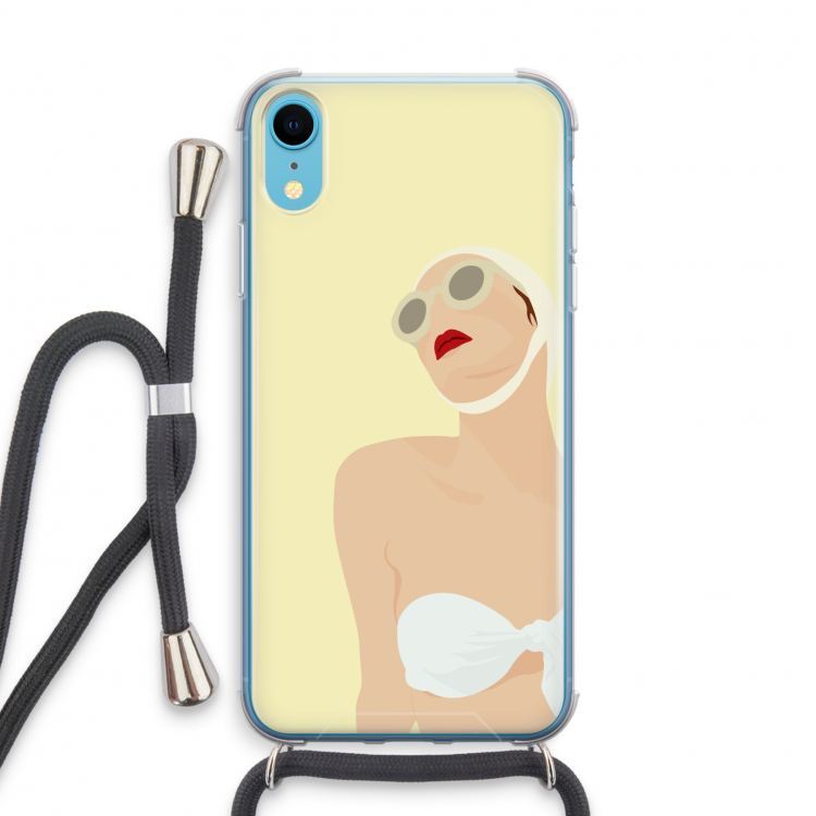 Summer: iPhone XR Transparant Hoesje met koord