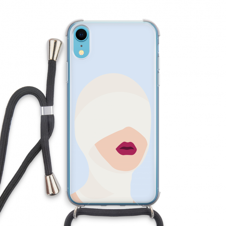 Incognito: iPhone XR Transparant Hoesje met koord
