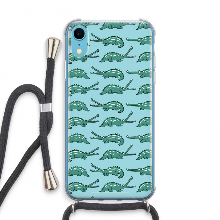 Kroko: iPhone XR Transparant Hoesje met koord