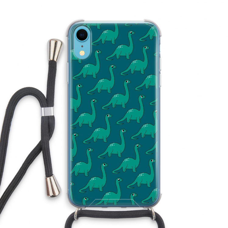 Diplodocus: iPhone XR Transparant Hoesje met koord