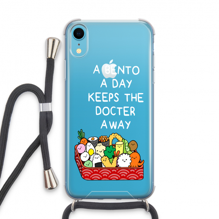 Bento a day: iPhone XR Transparant Hoesje met koord