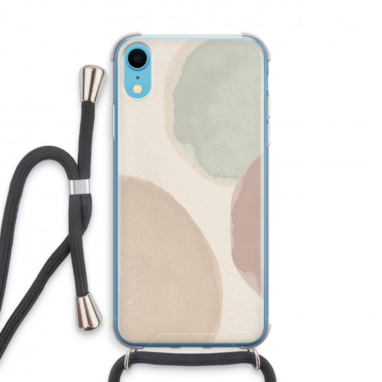 Geo #8: iPhone XR Transparant Hoesje met koord