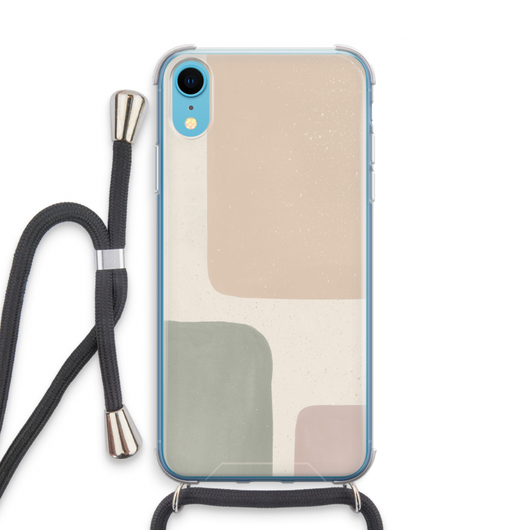Geo #7: iPhone XR Transparant Hoesje met koord