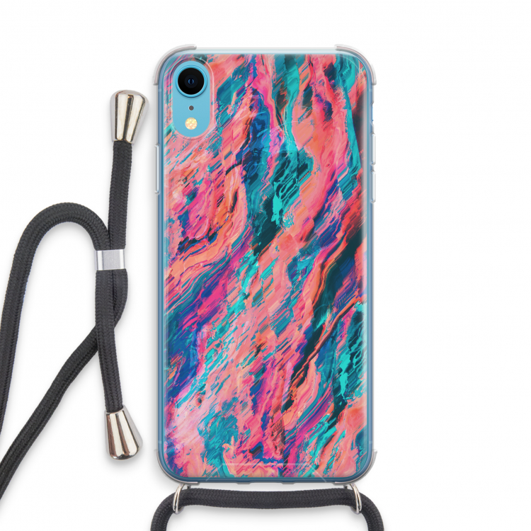 Electric Times: iPhone XR Transparant Hoesje met koord