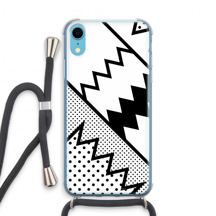 Pop Art #5: iPhone XR Transparant Hoesje met koord