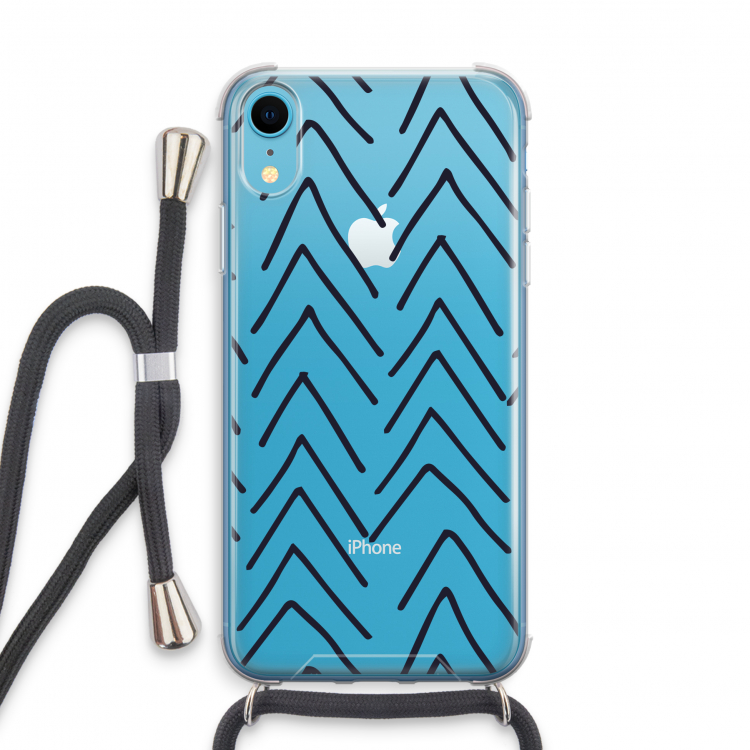 Marrakech Arrows: iPhone XR Transparant Hoesje met koord