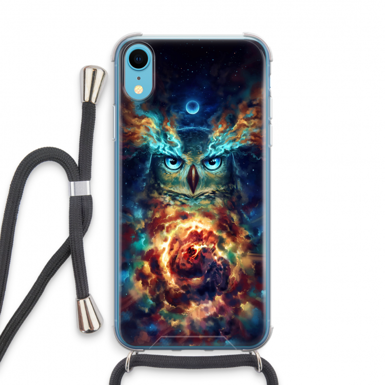 Aurowla: iPhone XR Transparant Hoesje met koord