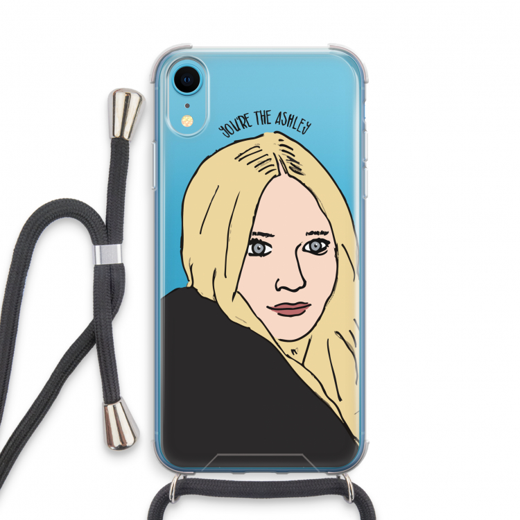 Ashley: iPhone XR Transparant Hoesje met koord