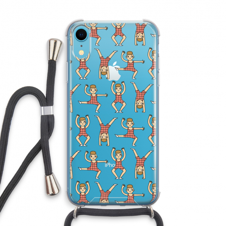 Gymboys: iPhone XR Transparant Hoesje met koord