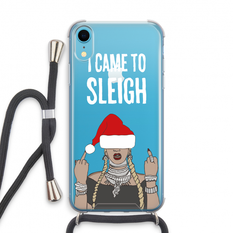 Came To Sleigh: iPhone XR Transparant Hoesje met koord