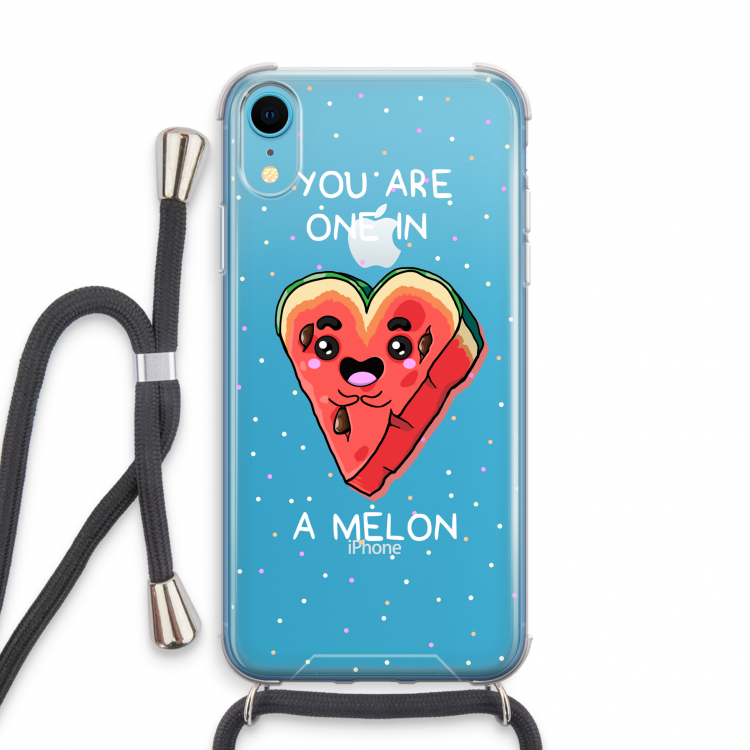 One In A Melon: iPhone XR Transparant Hoesje met koord