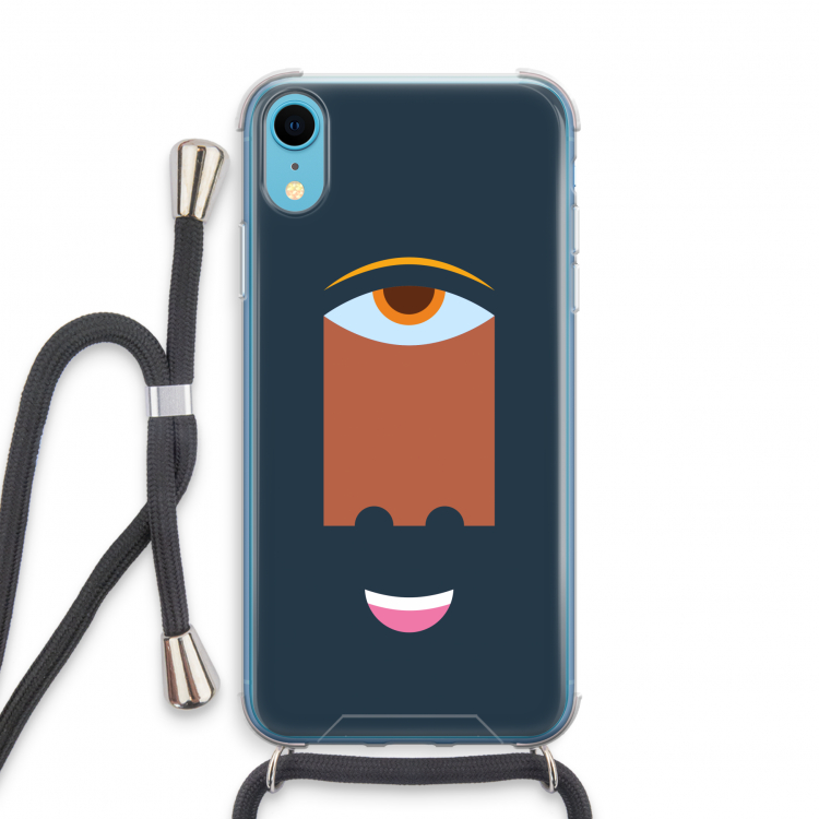 Mono M: iPhone XR Transparant Hoesje met koord