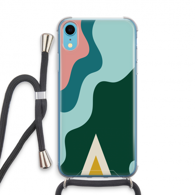 Noor B: iPhone XR Transparant Hoesje met koord