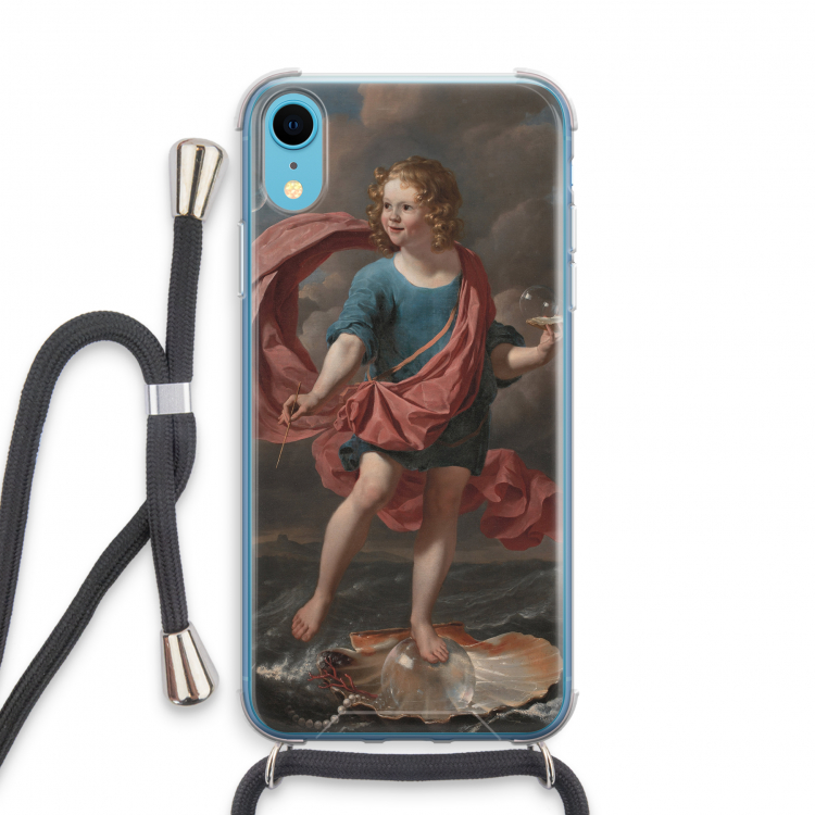Soap Bubbles: iPhone XR Transparant Hoesje met koord