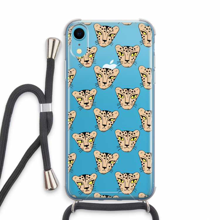 Tijger: iPhone XR Transparant Hoesje met koord