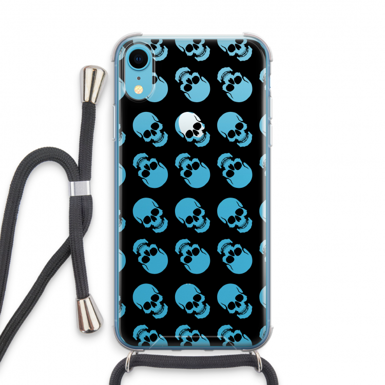 Musketon Skulls: iPhone XR Transparant Hoesje met koord