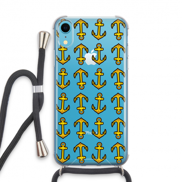 Musketon Anchor: iPhone XR Transparant Hoesje met koord