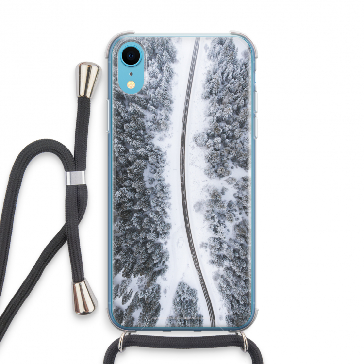 Snøfall: iPhone XR Transparant Hoesje met koord