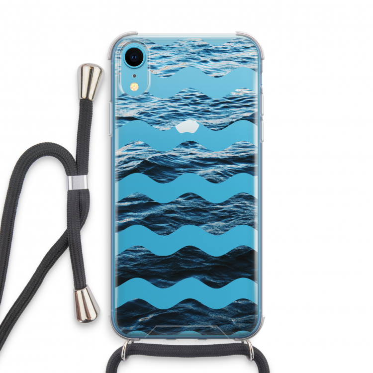 Oceaan: iPhone XR Transparant Hoesje met koord