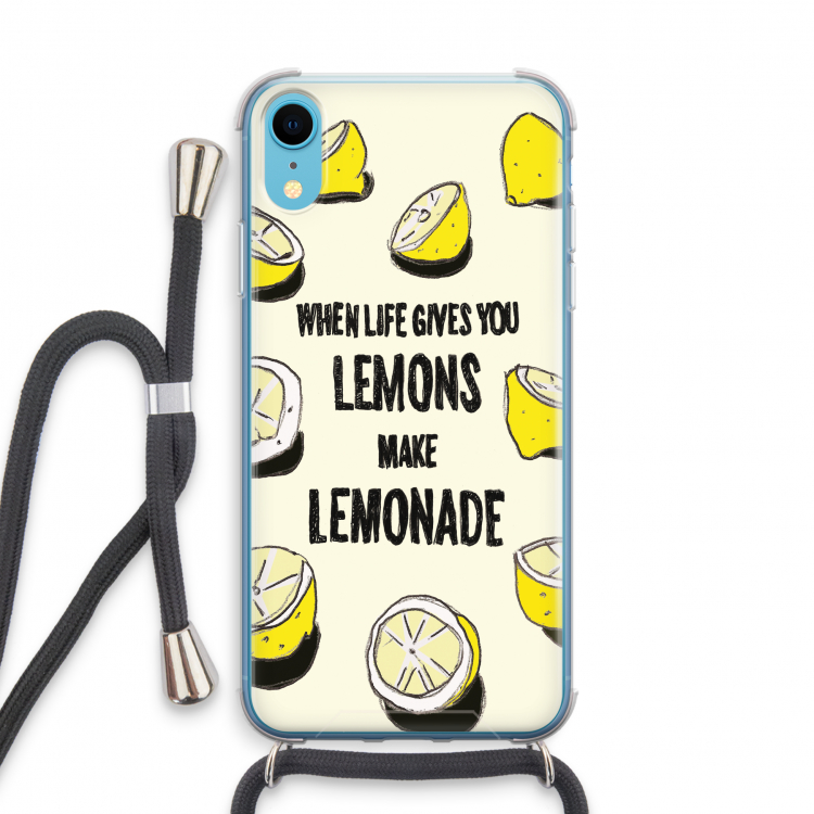 Lemonade: iPhone XR Transparant Hoesje met koord
