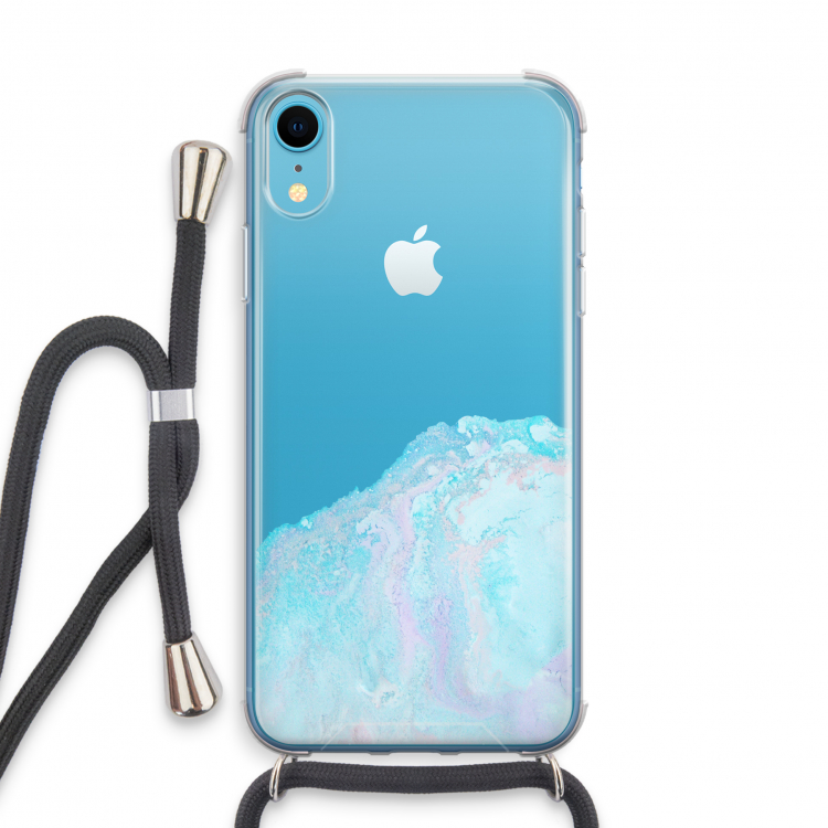 Fantasie pastel: iPhone XR Transparant Hoesje met koord