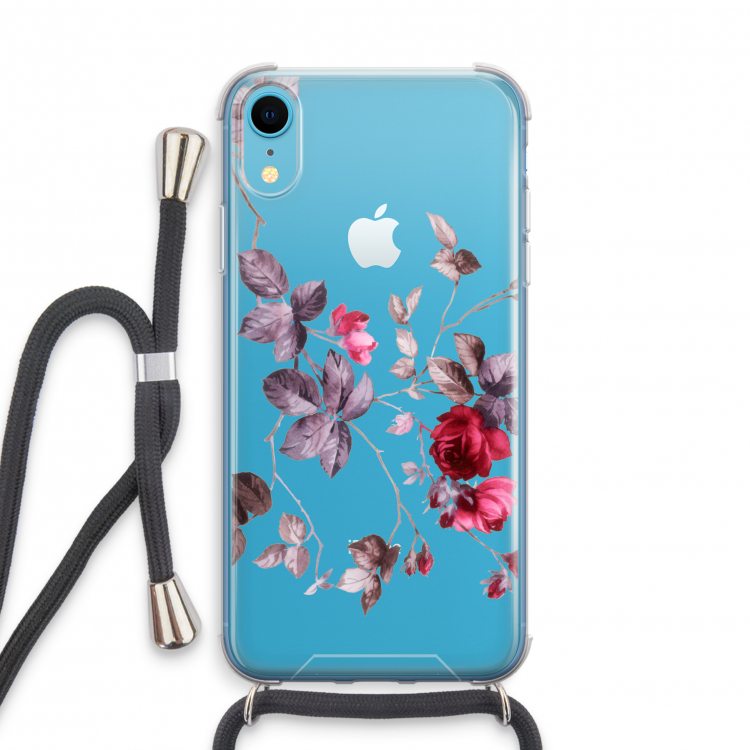 Mooie bloemen: iPhone XR Transparant Hoesje met koord