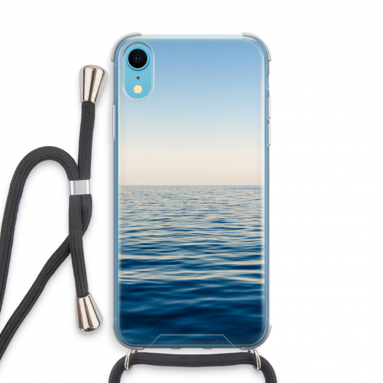 Water horizon: iPhone XR Transparant Hoesje met koord