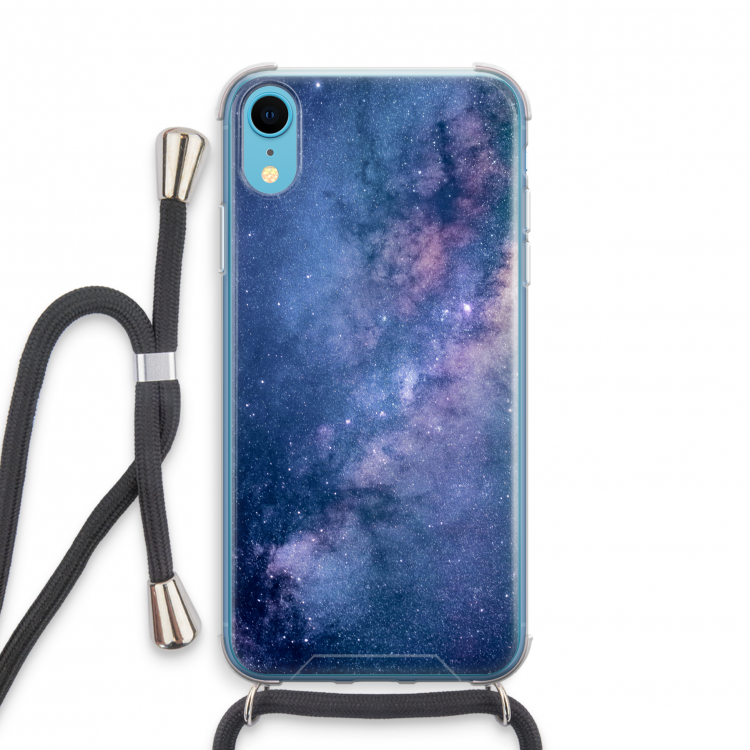 Nebula: iPhone XR Transparant Hoesje met koord