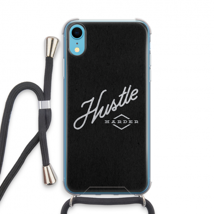 Hustle: iPhone XR Transparant Hoesje met koord